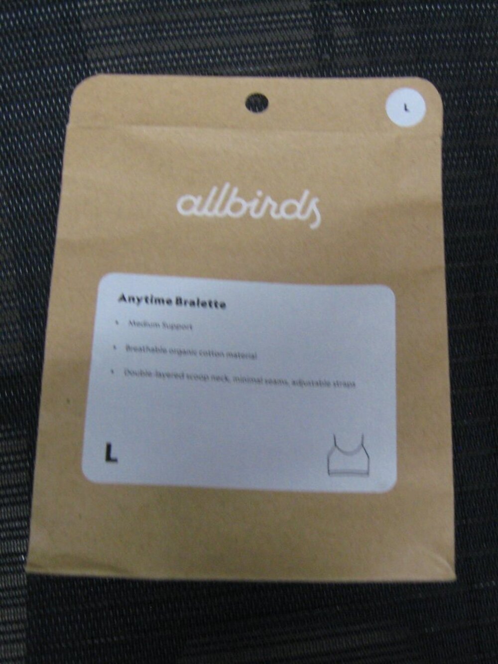 Allbirds Bralette Women Size Large Gray - Picture 3 of 4